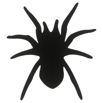 CZARNY PAJĄK PAJĄCZEK HALLOWEEN OZDOBA ZAWIESZKA NA ŚCIANĘ DRZWI OKNO