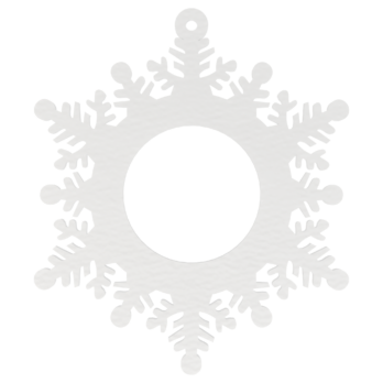 BIAŁA BOMBKA ŚNIEŻYNKA NA CHOINKĘ OZDOBY ŚWIĄTECZNE BOŻE NARODZENIE DECOR