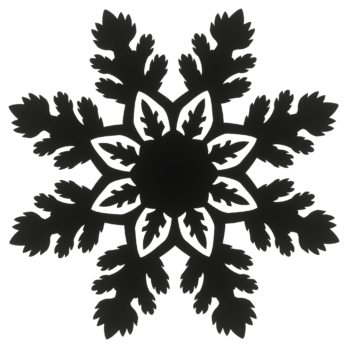 CZARNA BOMBKA ŚNIEŻYNKA NA CHOINKĘ OZDOBY ŚWIĄTECZNE BOŻE NARODZENIE DECOR