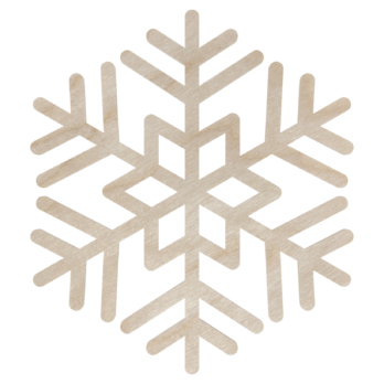 DREWNIANA BOMBKA ŚNIEŻYNKA NA CHOINKĘ OZDOBY ŚWIĄTECZNE BOŻE NARODZENIE DECOR