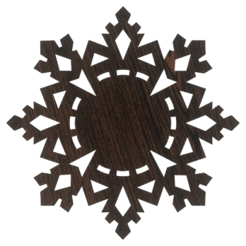 DĄB WENGE BOMBKA ŚNIEŻYNKA NA CHOINKĘ OZDOBY ŚWIĄTECZNE BOŻE NARODZENIE DECOR