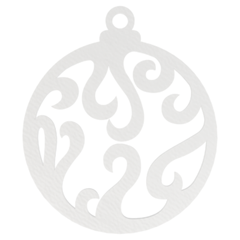 BIAŁA BOMBKA AŻUROWA PŁOMIEŃ NA CHOINKĘ OZDOBY ŚWIĄTECZNE BOŻE NARODZENIE DECOR