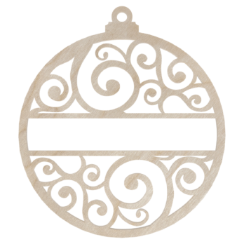 DREWNIANA BOMBKA AŻUROWA NA CHOINKĘ OZDOBY ŚWIĄTECZNE BOŻE NARODZENIE DECOR