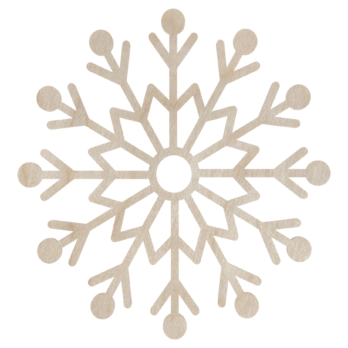 DREWNIANA BOMBKA ŚNIEŻYNKA NA CHOINKĘ OZDOBY ŚWIĄTECZNE BOŻE NARODZENIE DECOR