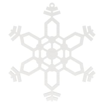 BIAŁA BOMBKA ŚNIEŻYNKA NA CHOINKĘ OZDOBY ŚWIĄTECZNE BOŻE NARODZENIE DECOR