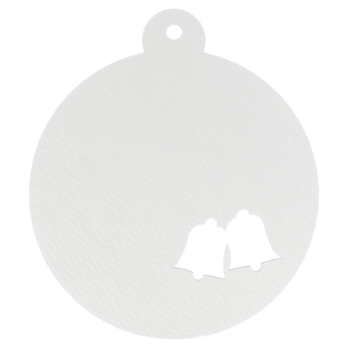 BIAŁA BOMBKA DZWONECZKI NA CHOINKĘ OZDOBY ŚWIĄTECZNE BOŻE NARODZENIE DECOR