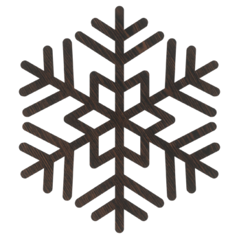 DĄB WENGE BOMBKA ŚNIEŻYNKA NA CHOINKĘ OZDOBY ŚWIĄTECZNE BOŻE NARODZENIE DECOR