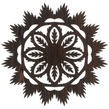 DĄB WENGE BOMBKA ŚNIEŻYNKA NA CHOINKĘ OZDOBY ŚWIĄTECZNE BOŻE NARODZENIE DECOR