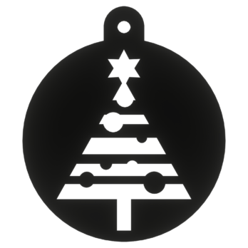 CZARNA BOMBKA CHOINKA NA CHOINKĘ OZDOBY ŚWIĄTECZNE BOŻE NARODZENIE DECOR