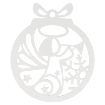 BIAŁA BOMBKA ANIOŁ ANIOŁEK NA CHOINKĘ OZDOBY ŚWIĄTECZNE BOŻE NARODZENIE DECOR