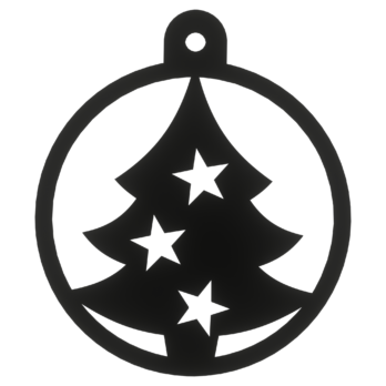 CZARNA BOMBKA CHOINKA GWIAZDKI NA CHOINKĘ OZDOBY ŚWIĄTECZNE BOŻE NARODZENIE DECOR
