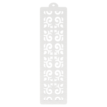 BIAŁA ZAKŁADKA DO KSIĄŻKI STRZAŁKI AŻUR  DEKOR KSIĄŻKA