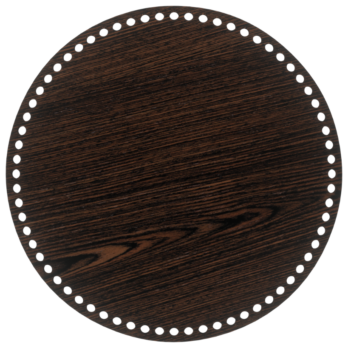 DĄB WENGE BAZA DO KOSZYKA DNO SPÓD PŁYTA HDF DO MAKRAMY SZYDEŁKA KOŁO 29CM