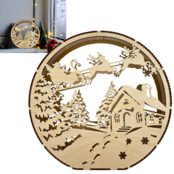 LAMPION DEKORACYJNY BOŻE NARODZENIE LAMPKA ILUMINACJA ŚWIĄTECZNA DEKORACJA