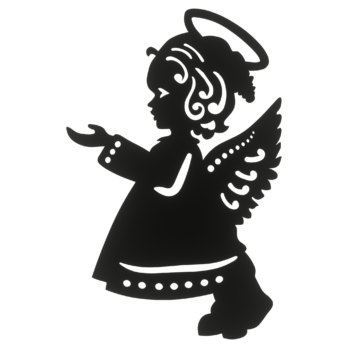 CZARNY ANIOŁEK Z RĄCZKAMI ANIOŁ OZDOBY ŚWIĄTECZNE BOŻE NARODZENIE OZDOBA DECOR