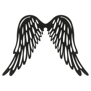 SKRZYDŁA CZARNE ANIOŁ SKRZYDEŁKA ANIELSKIE BAZA DECOUPAGE DO ANIOŁA