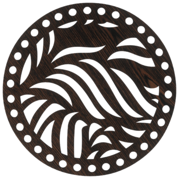 DĄB WENGE BAZA DO KOSZYKA DNO SPÓD PŁYTA HDF DO MAKRAMY FALE KOŁO 15CM