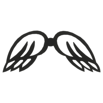 SKRZYDŁA CZARNE ANIOŁ SKRZYDEŁKA ANIELSKIE BAZA DECOUPAGE DO ANIOŁA