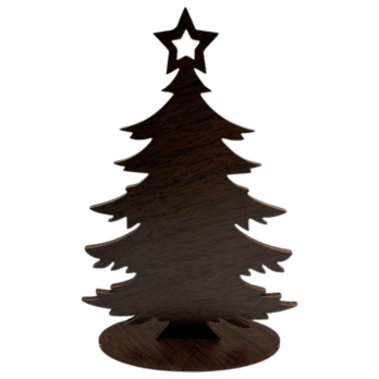 CHOINKA DEKORACYJNA NA PODSTAWCE DĄB WENGE DRZEWKO DECOR DIY DECOUPAGE 16CM