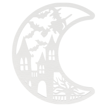 BIAŁY KSIĘŻYC MIASTO WIEDŹMA NIETOPERZ ZAWIESZKA NA ŚCIANĘ DRZWI OKNO