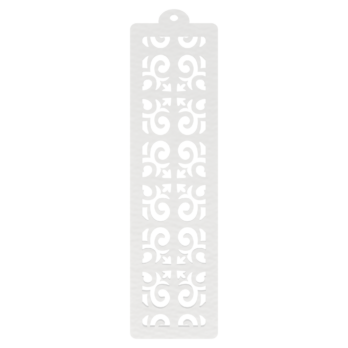 BIAŁA ZAKŁADKA DO KSIĄŻKI SERCA PÓŁSERCA AŻUR  DEKOR KSIĄŻKA