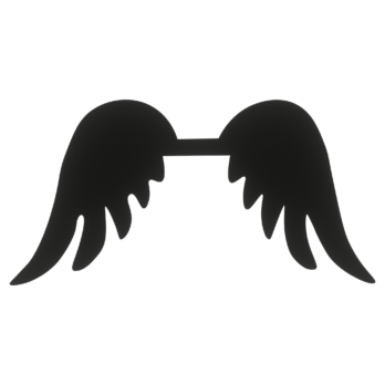 SKRZYDŁA CZARNE ANIOŁ SKRZYDEŁKA ANIELSKIE BAZA DECOUPAGE DO ANIOŁA