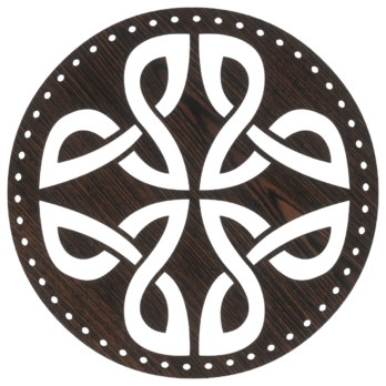 DĄB WENGE BAZA DO KOSZYKA DNO SPÓD PŁYTA HDF DO MAKRAMY CELTYCKI KOŁO 15CM