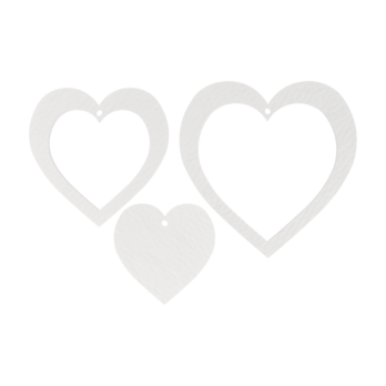 BIAŁY ZESTAW OBRĘCZY SERDUSZKA SERCA BAZA MAKRAMA ŁAPACZ SNÓW