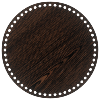 DĄB WENGE BAZA DO KOSZYKA DNO SPÓD PŁYTA HDF DO MAKRAMY SZYDEŁKA KOŁO 25CM