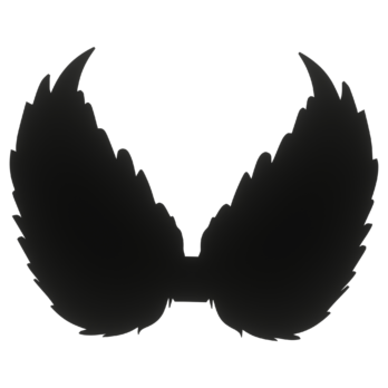 SKRZYDŁA CZARNE ANIOŁ SKRZYDEŁKA ANIELSKIE BAZA DECOUPAGE DO ANIOŁA