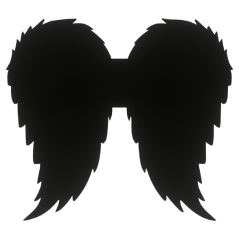 SKRZYDŁA CZARNE ANIOŁ SKRZYDEŁKA ANIELSKIE BAZA DECOUPAGE DO ANIOŁA