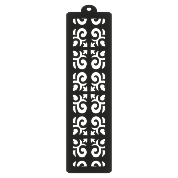 CZARNA ZAKŁADKA DO KSIĄŻKI SERCA PÓŁSERCA AŻUR  DEKOR KSIĄŻKA