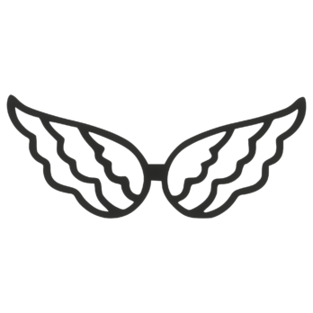 SKRZYDŁA CZARNE ANIOŁ SKRZYDEŁKA ANIELSKIE BAZA DECOUPAGE DO ANIOŁA