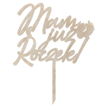 TOPPER MAM JUŻ ROCZEK NA TORT DO KWIATÓW TOPER URODZINY PIERWSZE URODZINY
