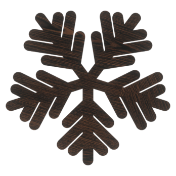 ŚNIEŻKA ŚNIEŻYNKA DĄB WENGE NA OKNO ŚCIANĘ WITRYNĘ DEKORACJA ŚWIĄTECZNA 20CM