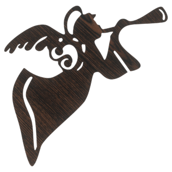 DĄB WENGE ANIOŁEK GRAJĄCY ANIOŁ OZDOBY ŚWIĄTECZNE BOŻE NARODZENIE OZDOBA DECOR