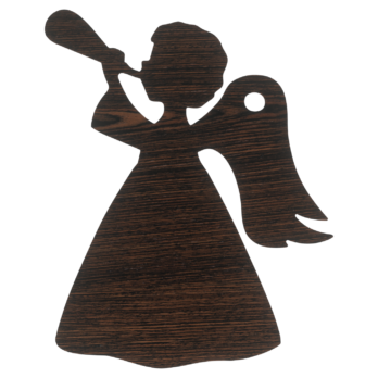 DĄB WENGE ANIOŁEK GRAJĄCY ZAWIESZKA ANIOŁ OZDOBY ŚWIĄTECZNE BOŻE NARODZENIE OZDOBA DECOR