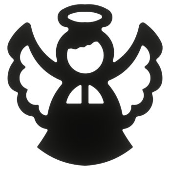 CZARNY ANIOŁEK ANIOŁ ZESTAW 10 SZTUK OZDOBY ŚWIĄTECZNE BOŻE NARODZENIE OZDOBA DECOR