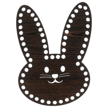 DĄB WENGE BAZA DO KOSZYKA DNO SPÓD PŁYTA HDF DO MAKRAMY KRÓLIK ZAJĄC 20X14CM