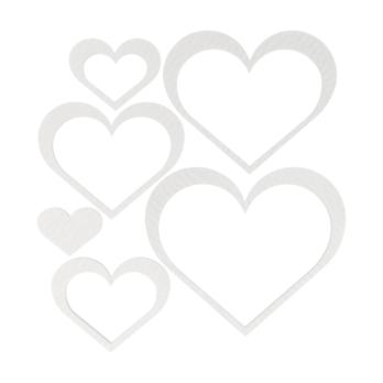 BIAŁY ZESTAW OBRĘCZY SERCA SERCE SERDUSZKA BAZA MAKRAMA ŁAPACZ SNOW