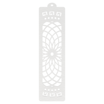 BIAŁA ZAKŁADKA DO KSIĄŻKI AŻUROWA AŻUR  DEKOR KSIĄŻKA