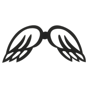 SKRZYDŁA CZARNE ANIOŁ SKRZYDEŁKA ANIELSKIE BAZA DECOUPAGE DO ANIOŁA