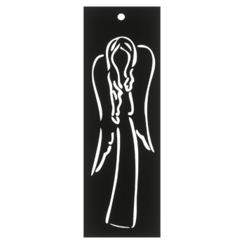 CZARNA ZAKŁADKA DO KSIĄŻKI ANIOŁA  DEKOR KSIĄŻKA