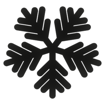 CZARNA ŚNIEŻKA ŚNIEŻYNKA NA OKNO ŚCIANĘ WITRYNĘ DEKORACJA ŚWIĄTECZNA 20CM