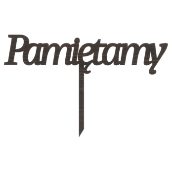 DĄB WENGE TOPPER PAMIĘTAMY PAMIĘĆ DO KWIATÓW WIĄZANEK TOPER DEKOR CMENTARZ