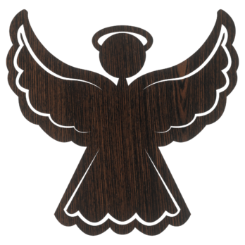 DĄB WENGE ANIOŁEK KOMUNIJNY ANIOŁ OZDOBY ŚWIĄTECZNE BOŻE NARODZENIE OZDOBA DECOR