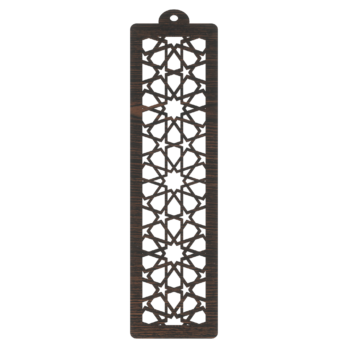 DĄB WENGE ZAKŁADKA DO KSIĄŻKI GWIAZDKI AŻUR  DEKOR KSIĄŻKA