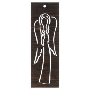 DĄB WENGE ZAKŁADKA DO KSIĄŻKI ANIOŁA  DEKOR KSIĄŻKA