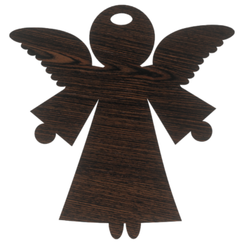 DĄB WENGE ANIOŁEK POSTRZĘPIONE SKRZYDŁA ANIOŁ OZDOBY ŚWIĄTECZNE BOŻE NARODZENIE OZDOBA DECOR