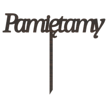 DĄB WENGE TOPPER PAMIĘTAMY PAMIĘĆ DO KWIATÓW WIĄZANEK TOPER DEKOR CMENTARZ